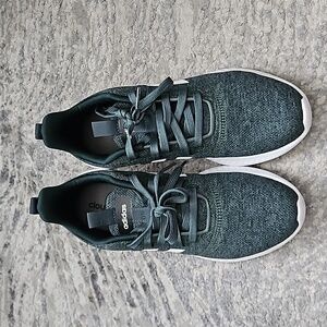 Adidas cloudfoam green sneakers